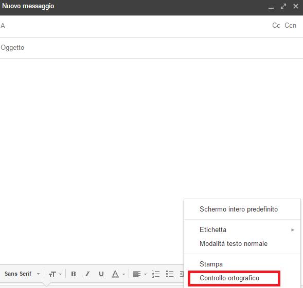 Come attivare il correttore su GMail - Passo 3