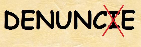 Come si scrive denuncie o denunce - Denuncie