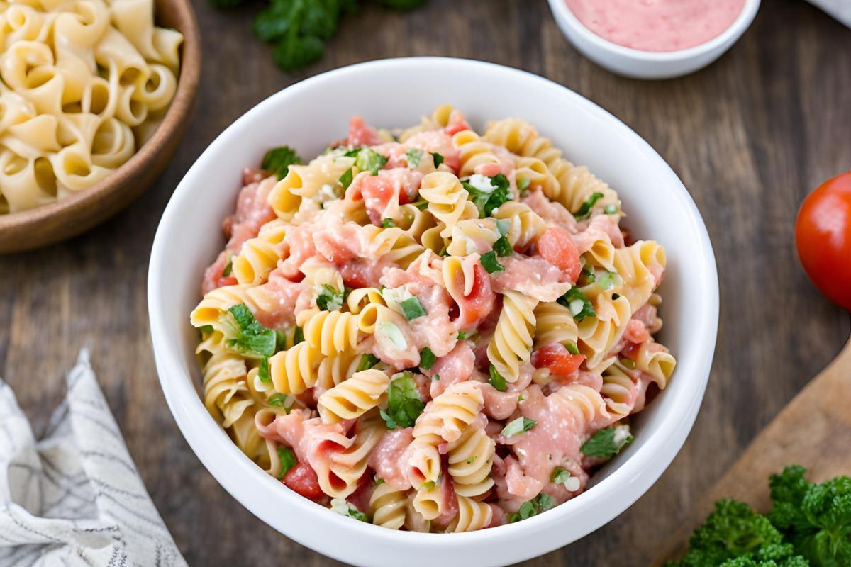 Ricetta insalata di pasta con salsa rosa: un piatto facile e rinfrescante