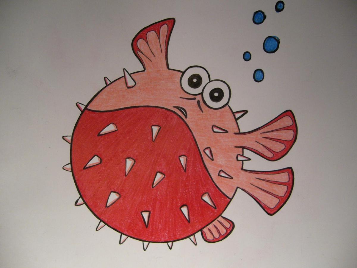 Come disegnare un pesce palla