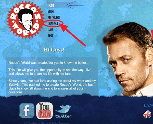 Come contattare Rocco Siffredi - Sito ufficiale