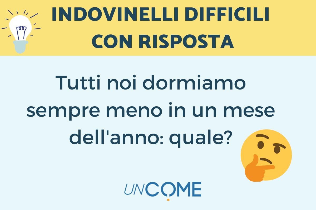 Indovinelli difficili con risposta