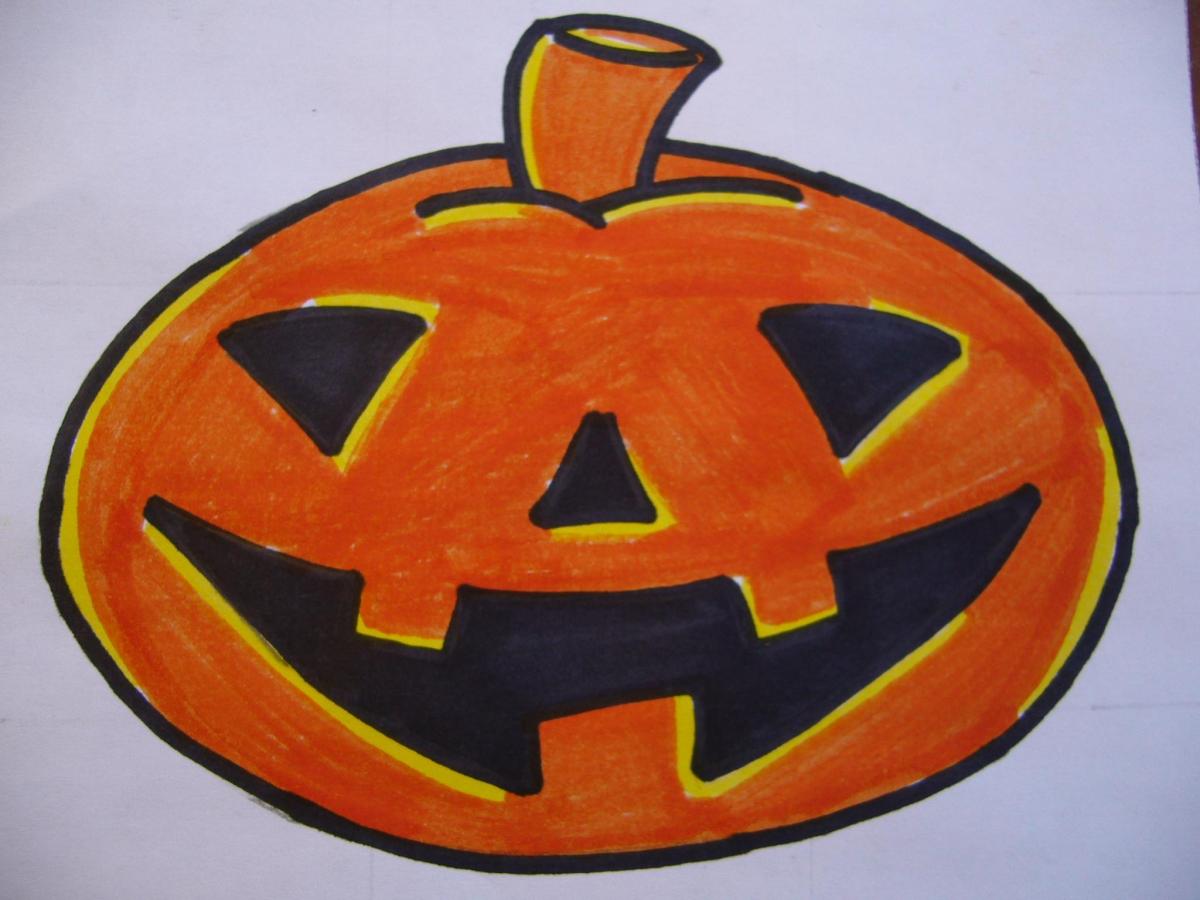 Come disegnare una zucca di Halloween