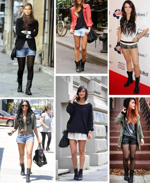 Come abbinare gli anfibi militari - Anfibi militari con shorts