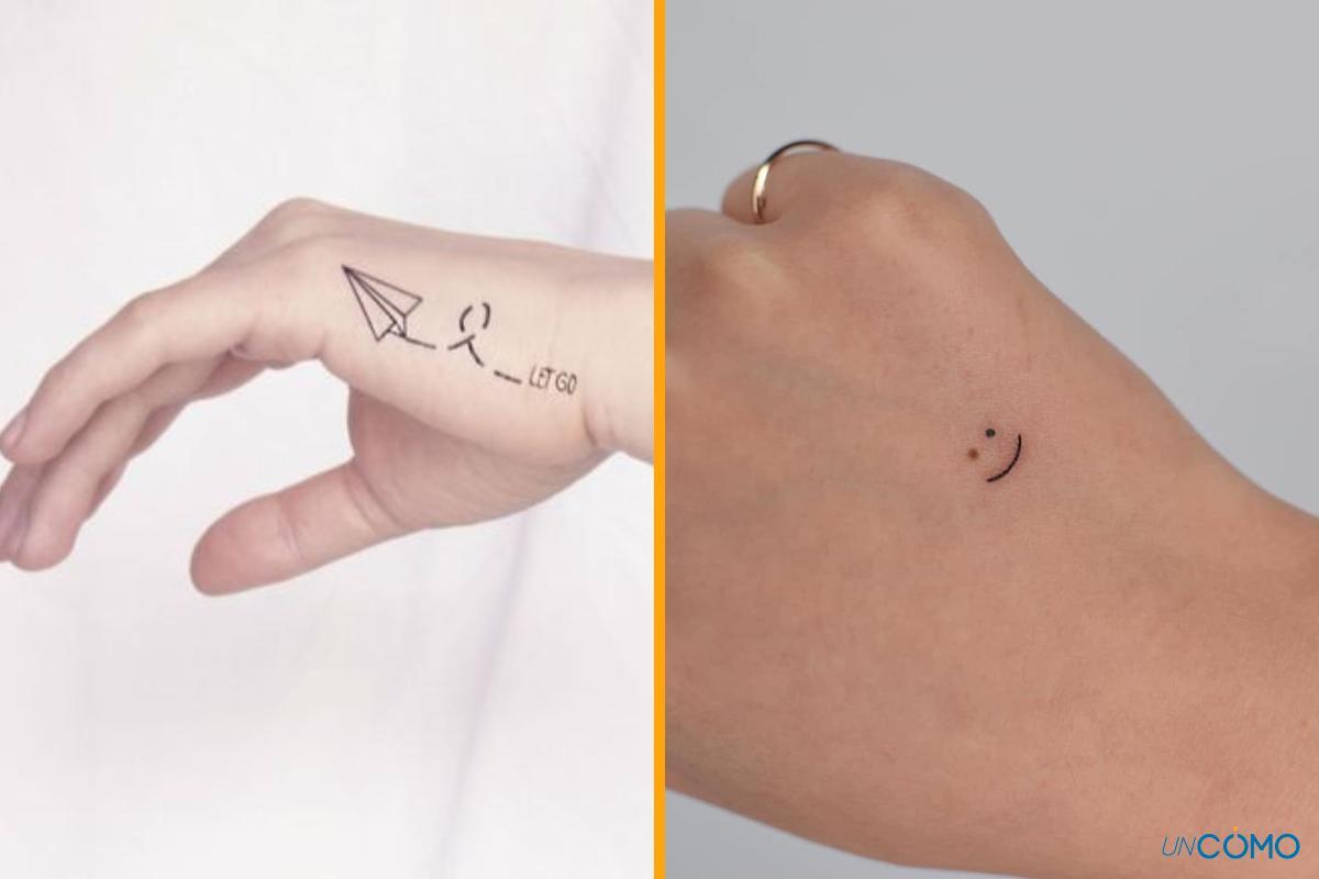 tatuaggi sulla mano e dita uomo