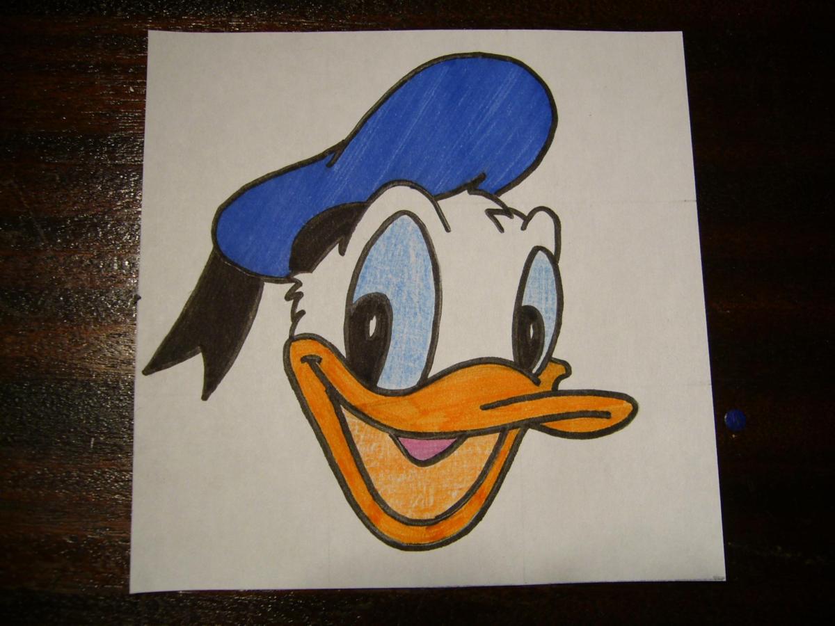 Come disegnare la faccia di paperino
