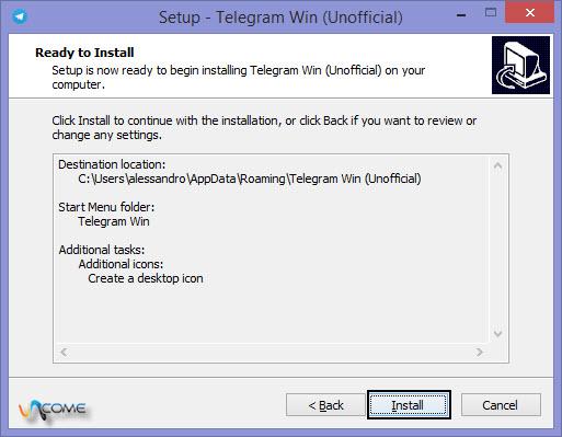 Come usare Telegram con un PC Windows - Passo 2