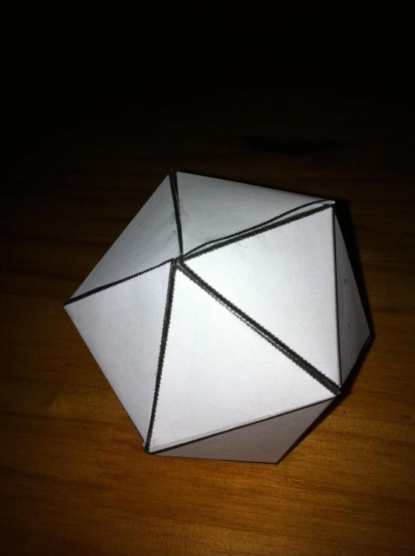 Come costruire un icosaedro - Passo 6