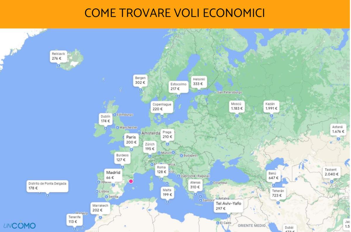 Come trovare voli economici