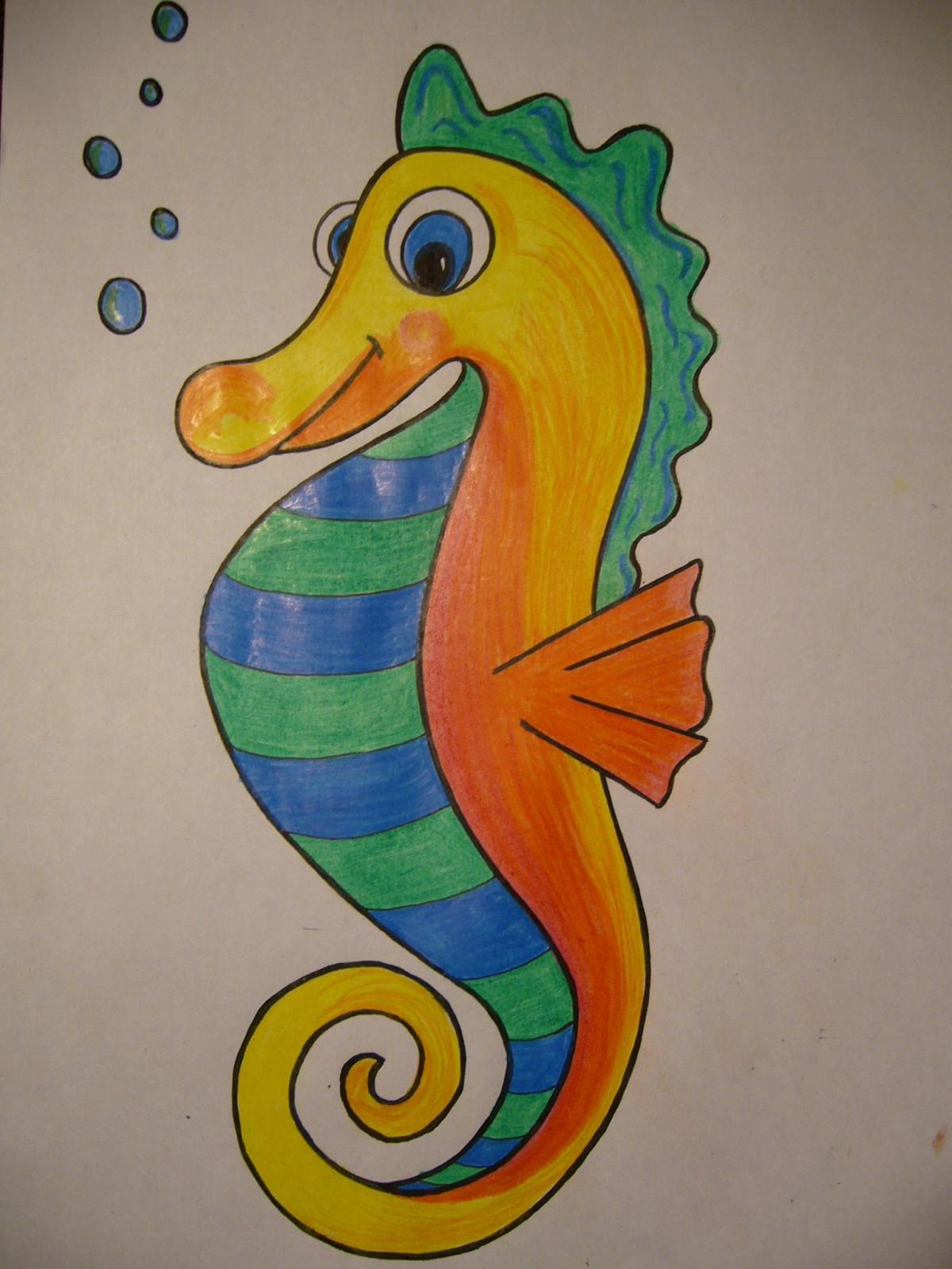 Come disegnare un cavalluccio marino
