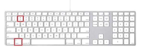 Come fare la chiocciola su Mac - Passo 3