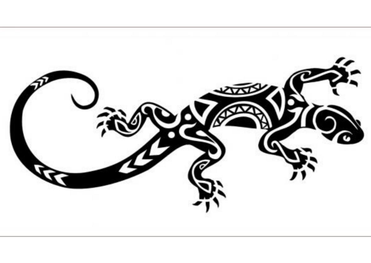 Qual è il significato del tatuaggio tribale del Geco