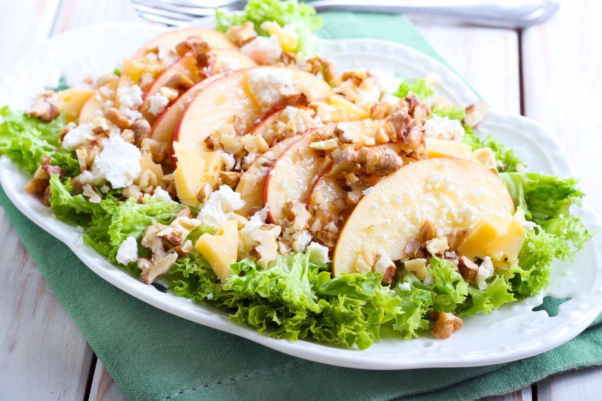 insalata di mele e noci