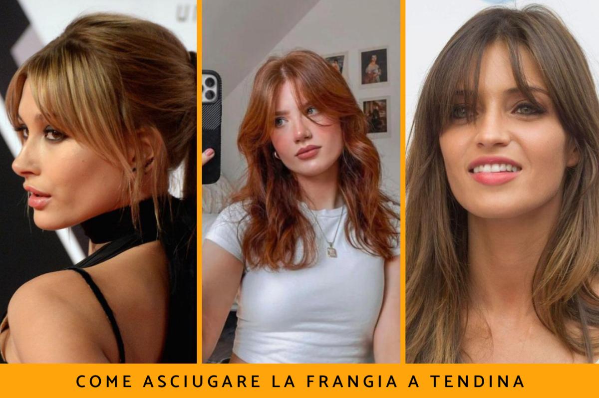 Come asciugare la frangia a tendina